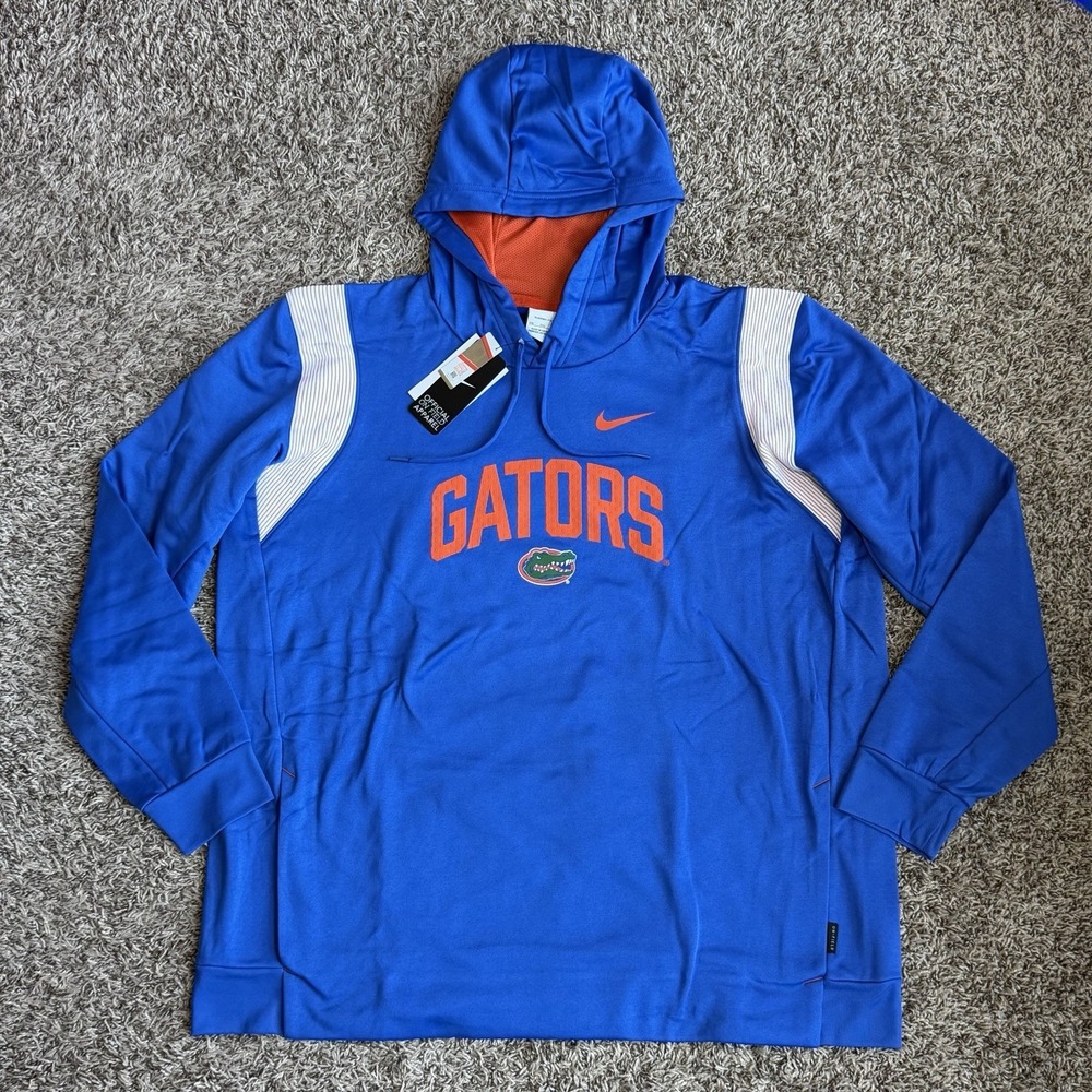 Nike Florida Gators Therma-Fit Pullover Hoodie Mens Size 2XL On-Field Blue NEW